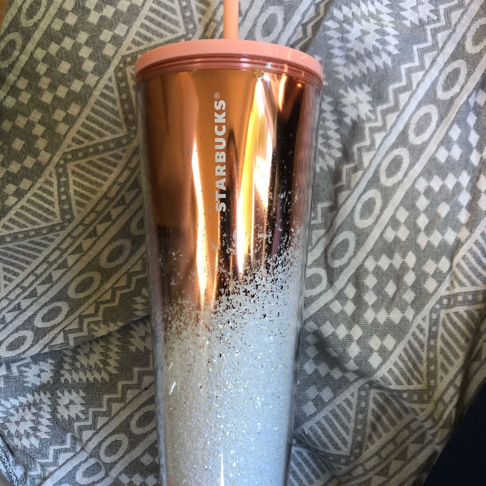 Starbucks pink/white ombre tumbler *New